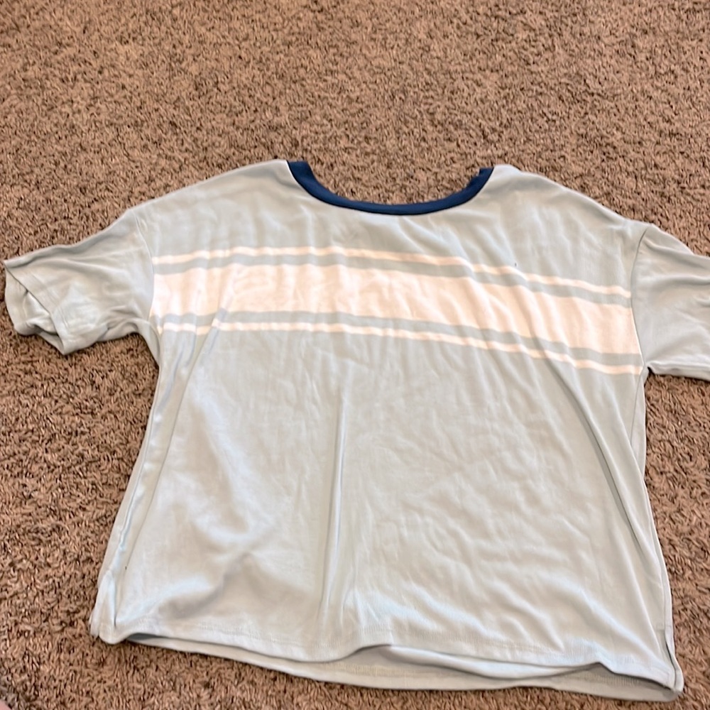 soft and stretchy slightly cropped tee
